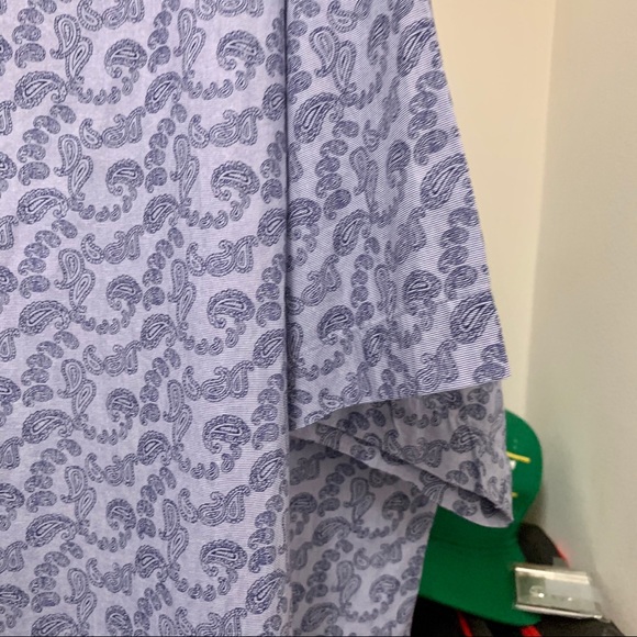 Daniel Cremieux Pearl Snap Blue Paisley Shirt 3XB - Picture 7 of 10